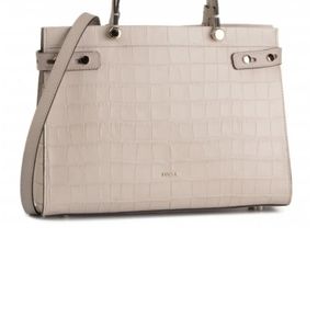 Furla Dalia  Lady Embossed Leather Satchel